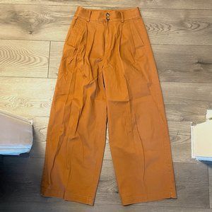 Madewell Wide Leg Pleated Trouser Pants